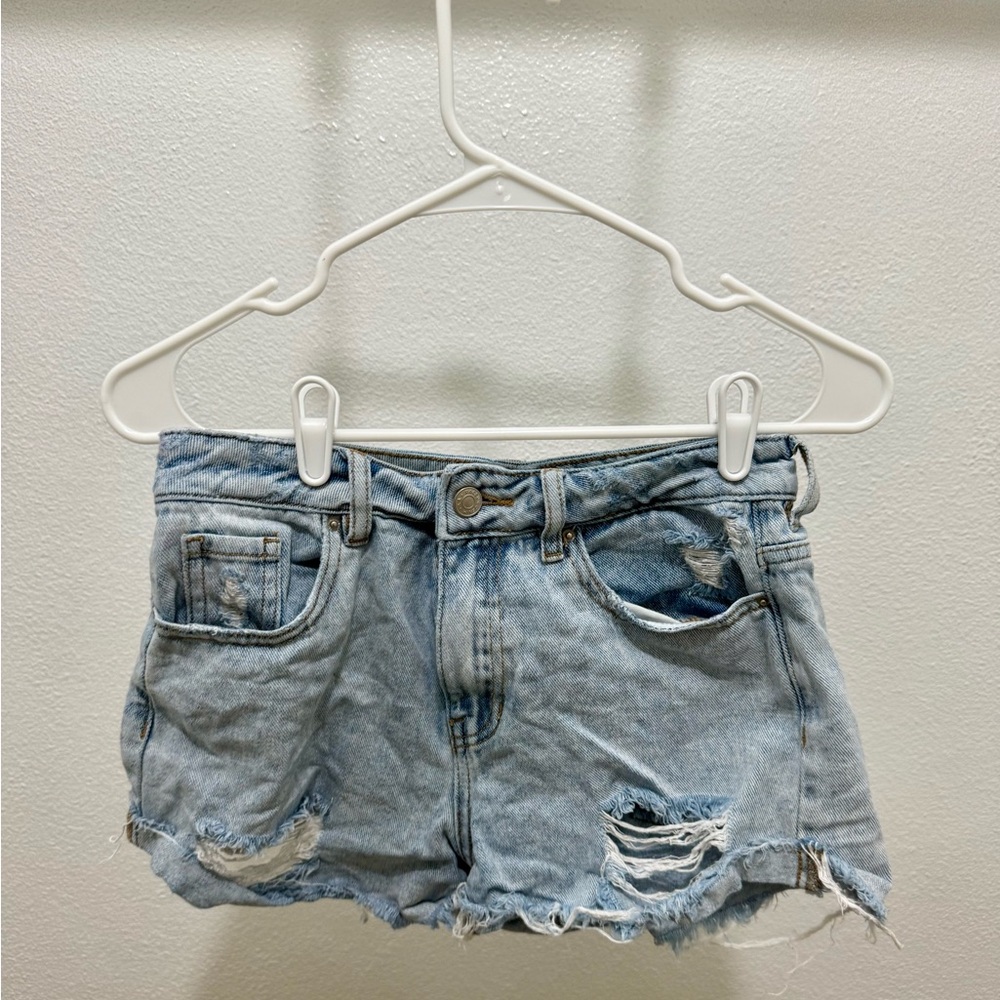 PacSun Vintage Wash Distressed Jean Shorts